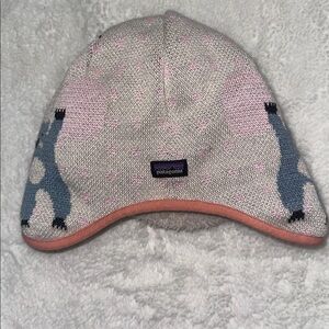 Patagonia Baby Reversible Beanie Pink Patterned